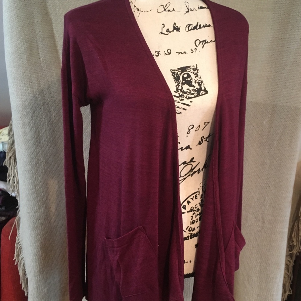 Mudd long sleeve Cranberry cardigan